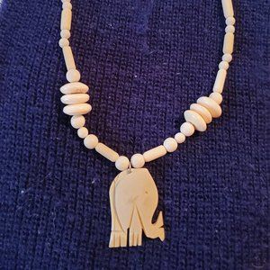 Bone Elephant necklace